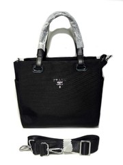 Удобная черная сумка из баллистического нейлона PRADA 6632
